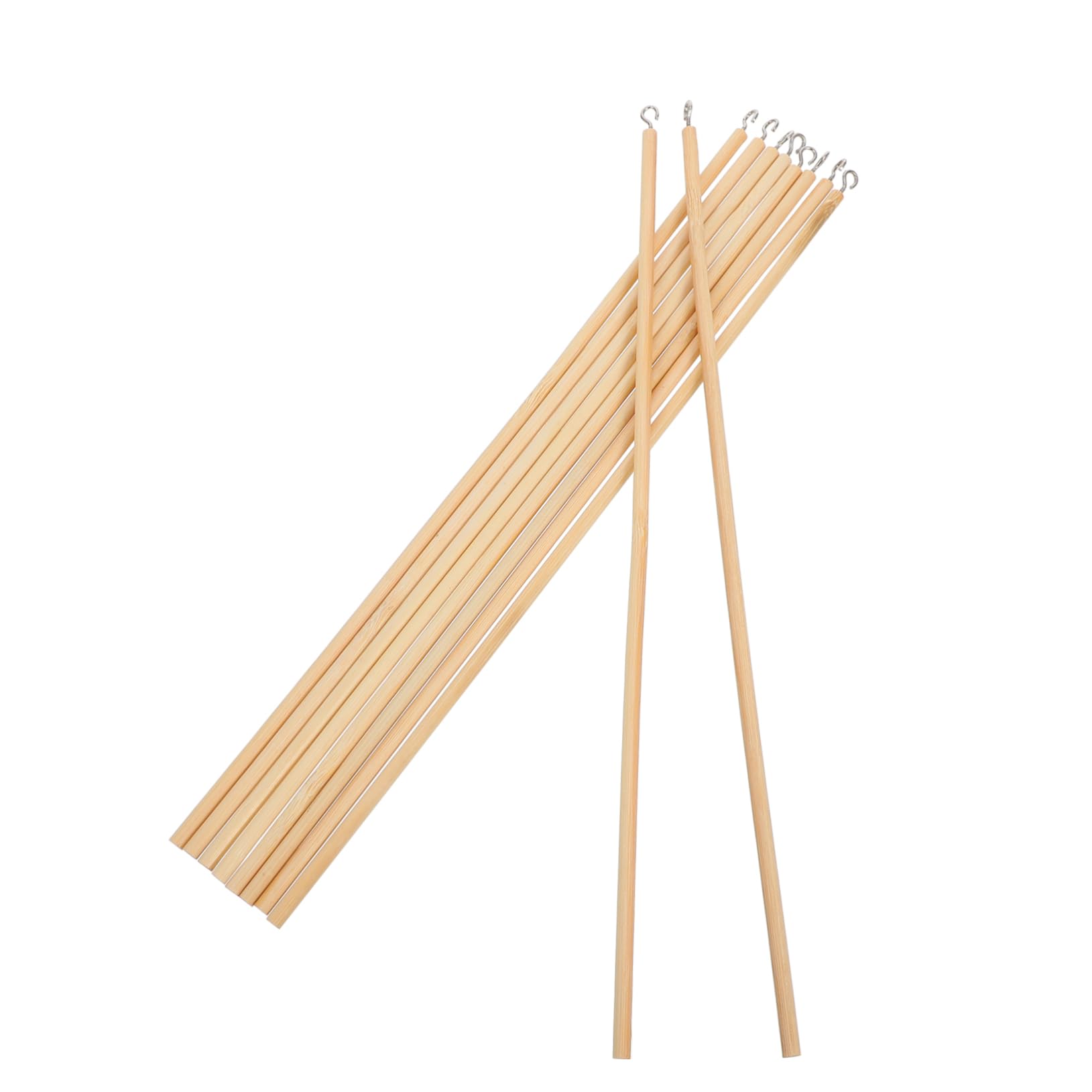Garneck 10pcs Wooden Craft Sticks for DIY Puppet Manipulation Natural Wood Dowels for Shadow Projects Easy Handling and Precision Control Unfinished Hardwood Crafting Sticks