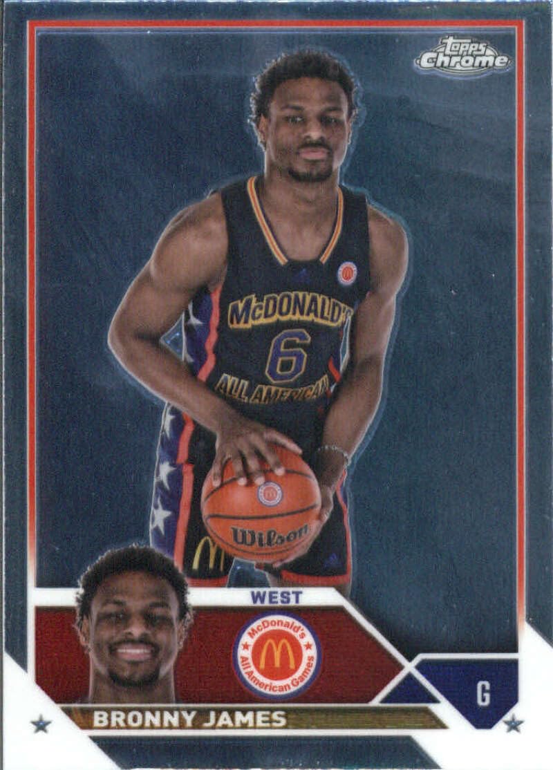 Amazon.com: 2023 Topps Chrome McDonald's All-American #68 Bronny