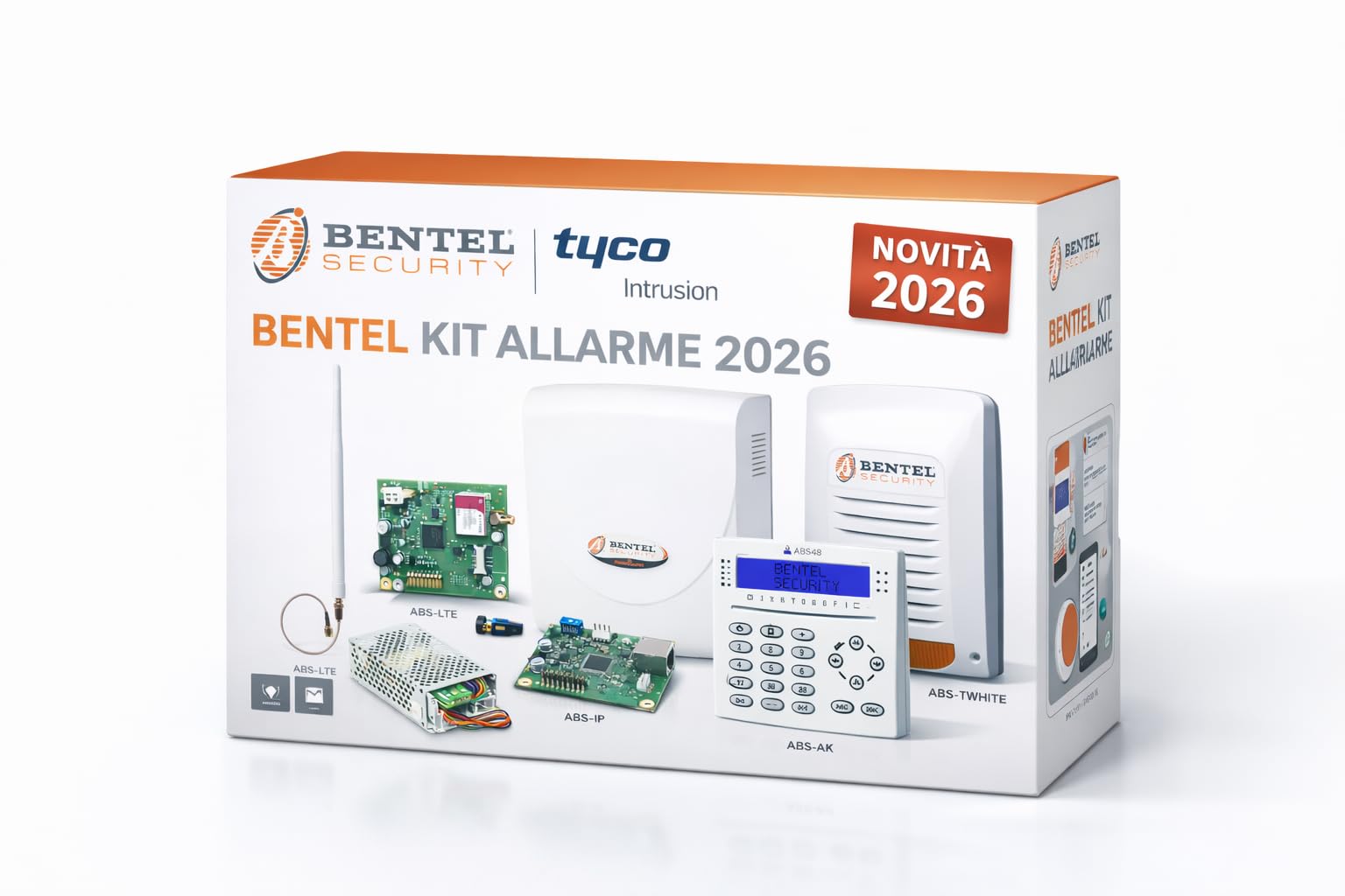 Absoluta Plus ABS48 Zone professionelles Alarmanlagen-Set mit IP-Karte – LTE – Kabellos – KitABS48-IP LTE