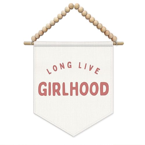 SJDFCSA Girl Nursery Long Live Girlhood Wall Art Decor, Girls