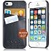 KAVAJ iPhone SE/5S/5 Case Cover Leather Tokyo Black - Genuine Leather Back Cover with Business Card Holder. Slim Fit Back Cover As Premium Accessory for The Original Apple iPhone Doubles As A Wallet