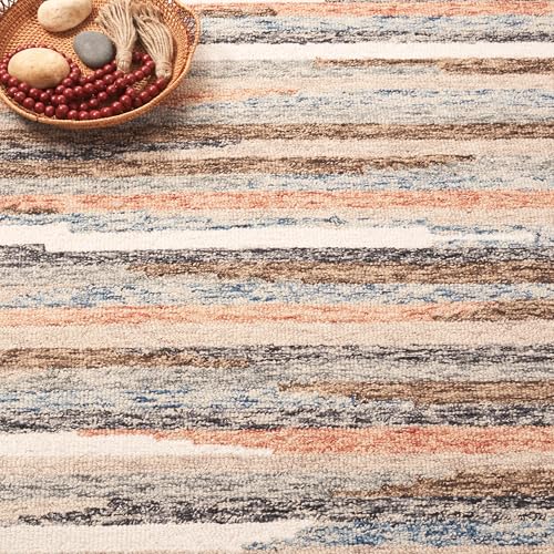 Tapete Safavieh 8x10 Handmade Lana Rust y Beige miniatura 4