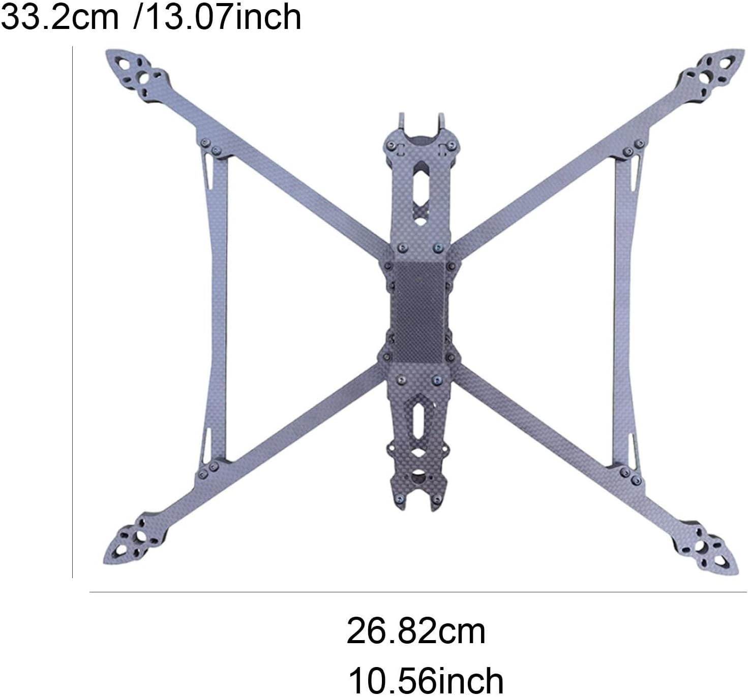 Quadcopter Frame for FPV with 2.5mm Arm, Mark4 V2, 10inch