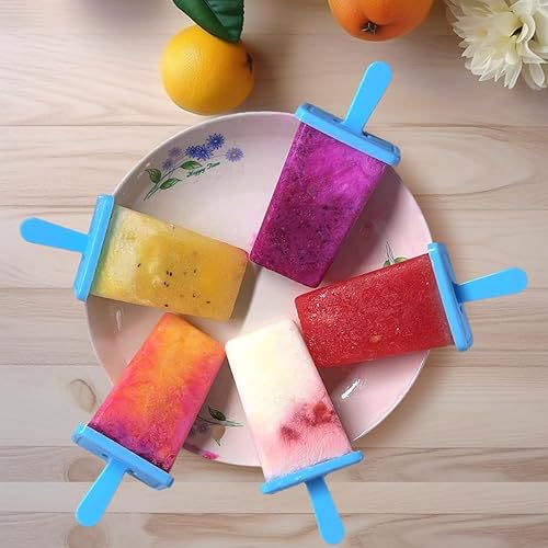 Miniatura 3 de Moldes de paletas de 12 cavidades, sin BPA, con palito de paletas incorporado, moldes de paletas de bricolaje con cepillo de limpieza y embudo
