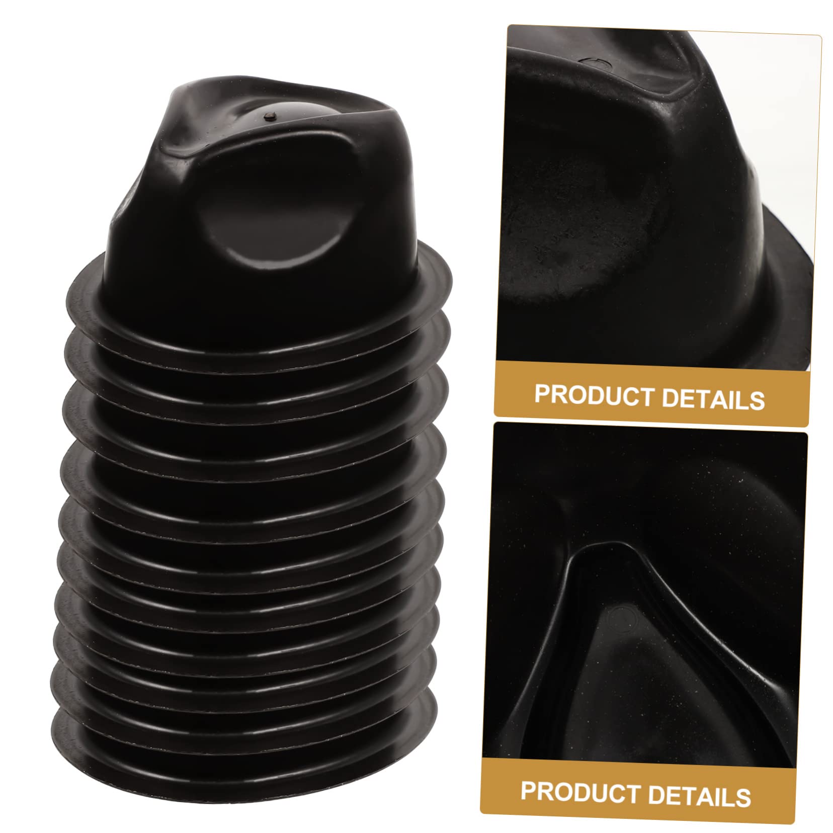 OUNONA 10 Piezas Sostenedor Del Sombrero Estante De Almacenamiento De Sombreros De Tienda Organizador De Sombreros De Vaquero De Polivinilo Escritorio Perchero 57c