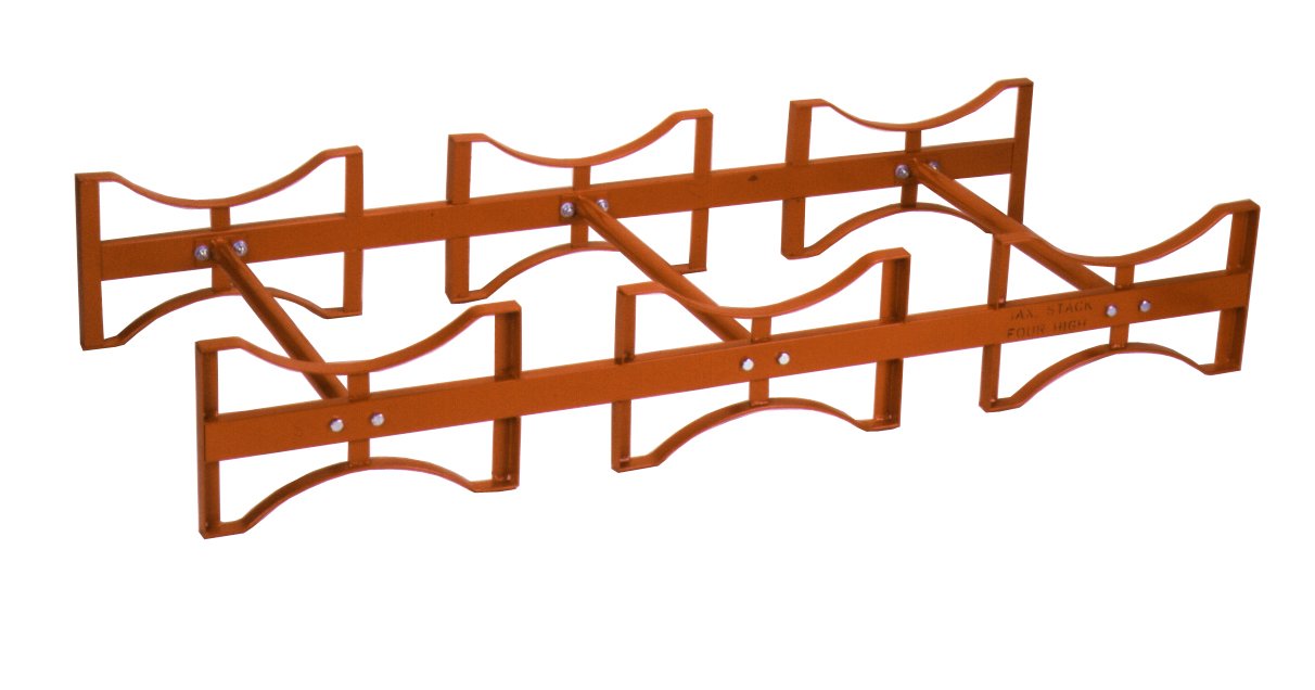 Wesco 240027 Drum Rack, Steel, 71-1/2" Width x 12-1/2" Height x 30" Depth, 2400 lbs Load Capacity, for 3 Drums