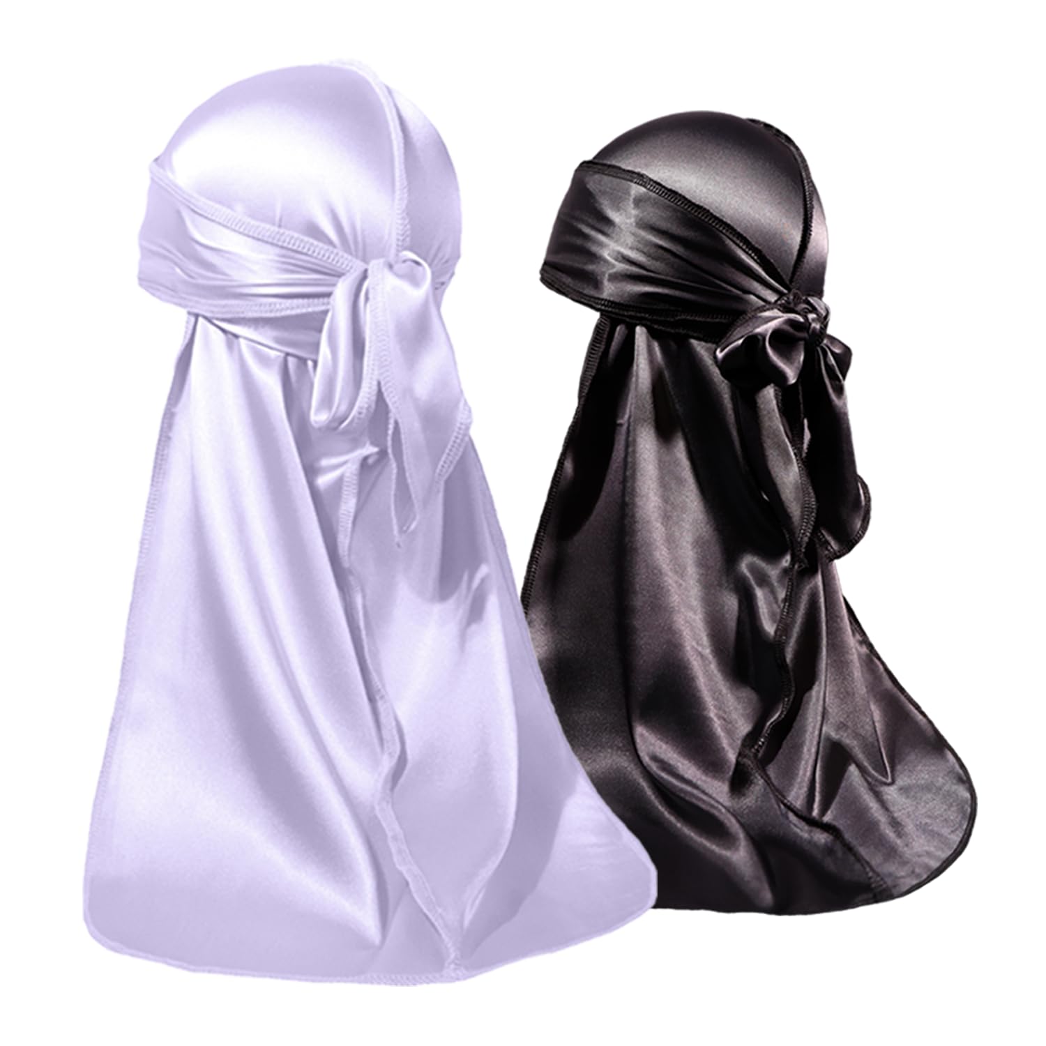 ForceWave 2 PCS Silky Satin Baby Durags for Boys Girls Infant
