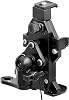 Tackform Aluminum Motorcycle Adventure Phone Holder - Vibration Dampening, Wireless Charging | Mirror Mount with Through Hole for M10 or 38 Bolt | Compatible with iPhone, Galaxy, More | Short Reach