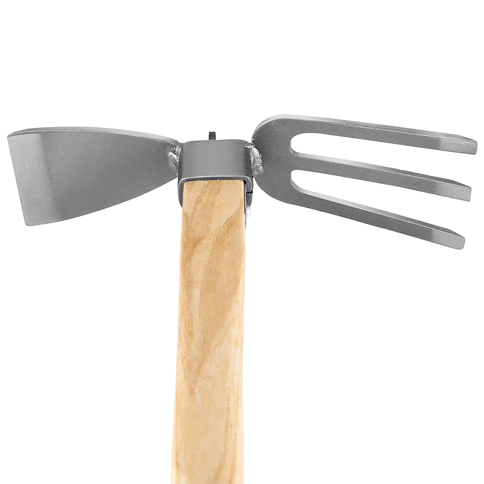 SENJEOK 2 pezzi di zappe e coltivatore a mano Tiller, Heavy Duty a doppia testa, strumento da giardino con lama in acciaio al carbonio per allentare, diserbo e scavare