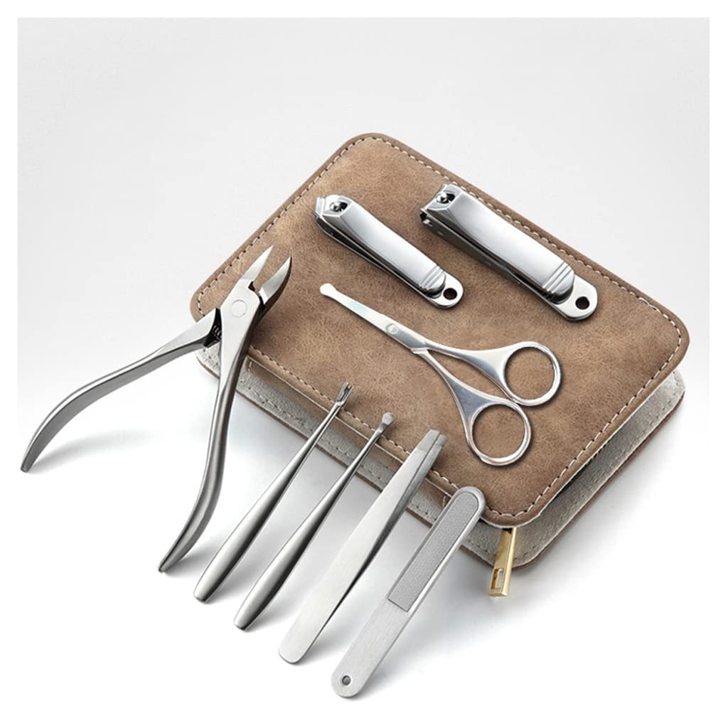 Set di Tagliaunghie Kit di clipper di unghie Set for nail cinghia set regalo 8 pezzi Ago-Nato Pinze Acciaio inossidabile Adatto for uomo e donna Viaggiare a casa (Color : D)