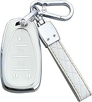 Vista 14 de Funda para Llavero Compatible con Chevy Camaro Cruze Equinox Malibu Traverse Blazer Volt Bolt Sonic Trax