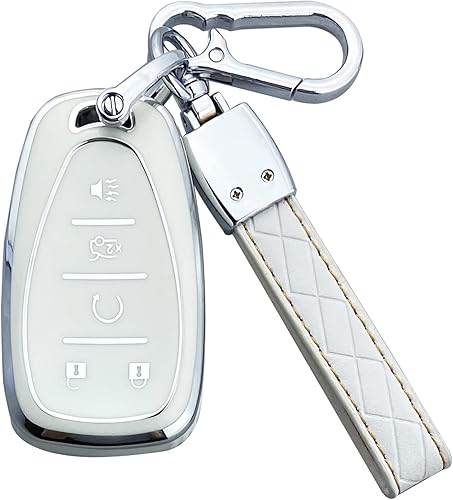 Funda para llavero compatible con Chevy Camaro Cruze Equinox Malibu Traverse Blazer Volt Bolt Sonic Trax