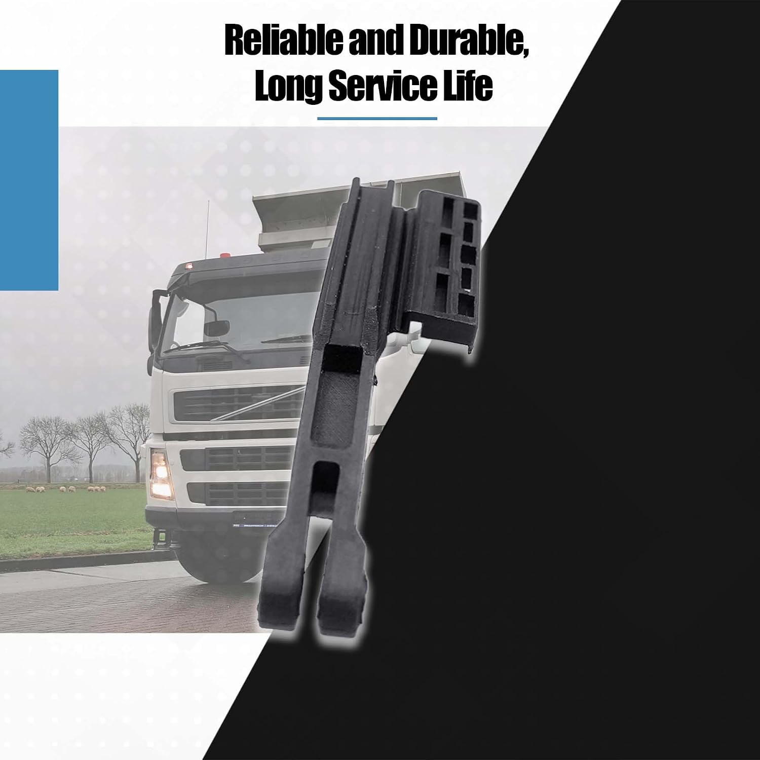 8143976 Outer Door Handle Lower Rod Fit for Volvo Truck Black Door Control Release Linkage