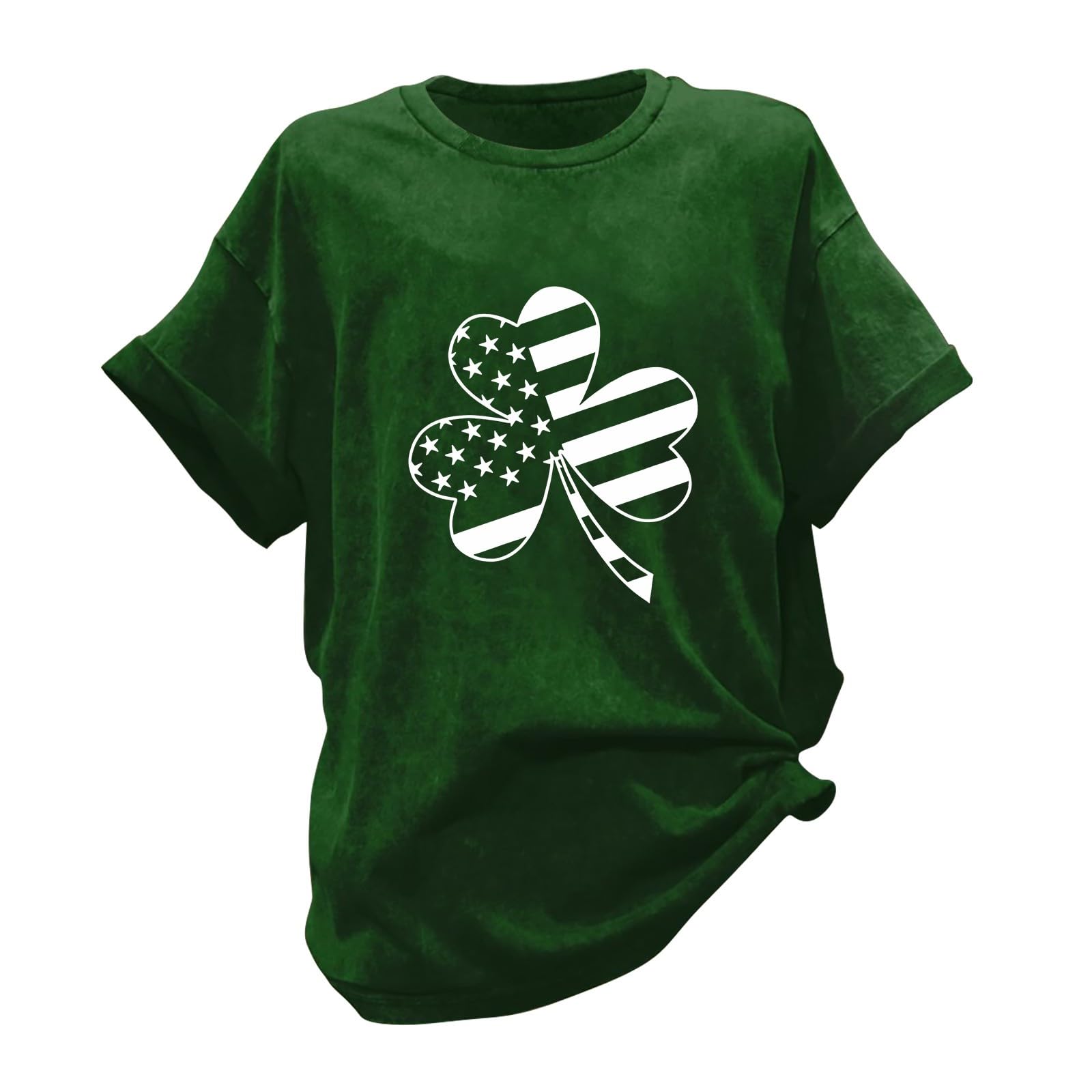 St Patrick's Day Women Shamrock Lucky Charm T-Shirt Irish Clover Festival Outwear