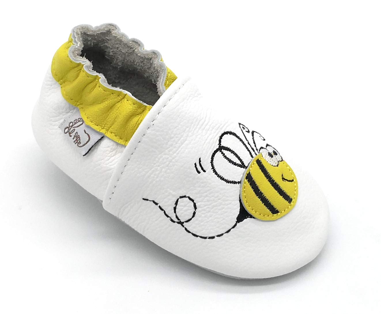 Scarpine In Pelle Ape – Pantofole Morbide Antiscivolo Per Tutta La Famiglia, Suola In Pelle Scamosciata, Taglie Fino A 40/41, Certificazione REACH - 2