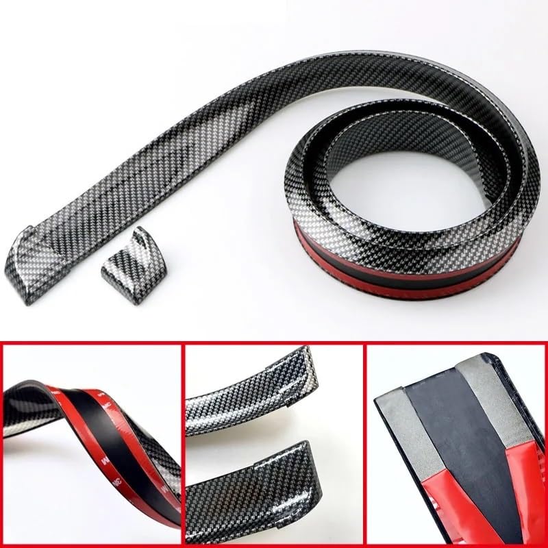 Uniwersalny 1.5M stylizacja samochodu Spoiler bagażnika samochodu zestaw wargi dachowej DIY montaż Spoiler do samochodu DIY Spojler na tylne skrzydło tylny spojler(A 4.5cmx1.5m)