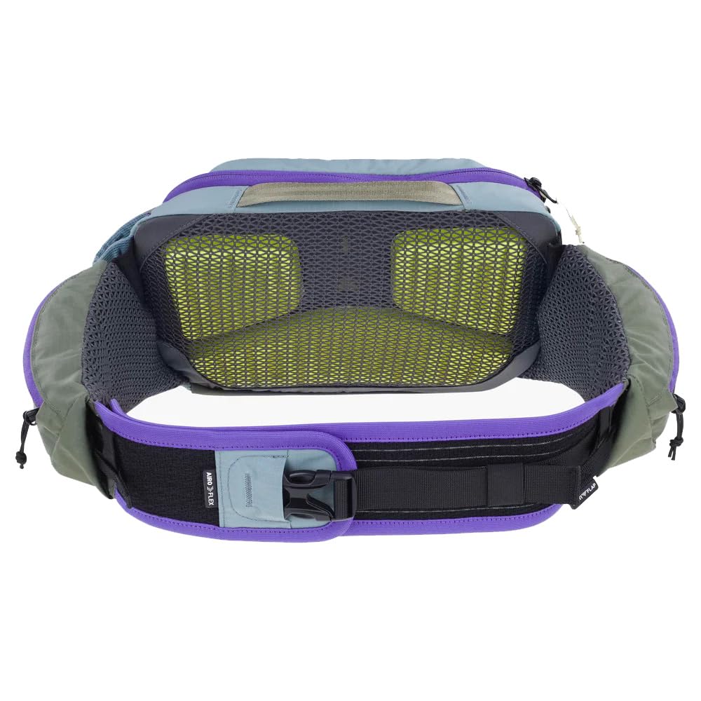 EVOC HIP PACK PRO 3 Marsupio marsupio per tour in bicicletta e trail (capacità 3 litri, Airflow Contact System, tasche sulla cintura, 2 portaborracce)