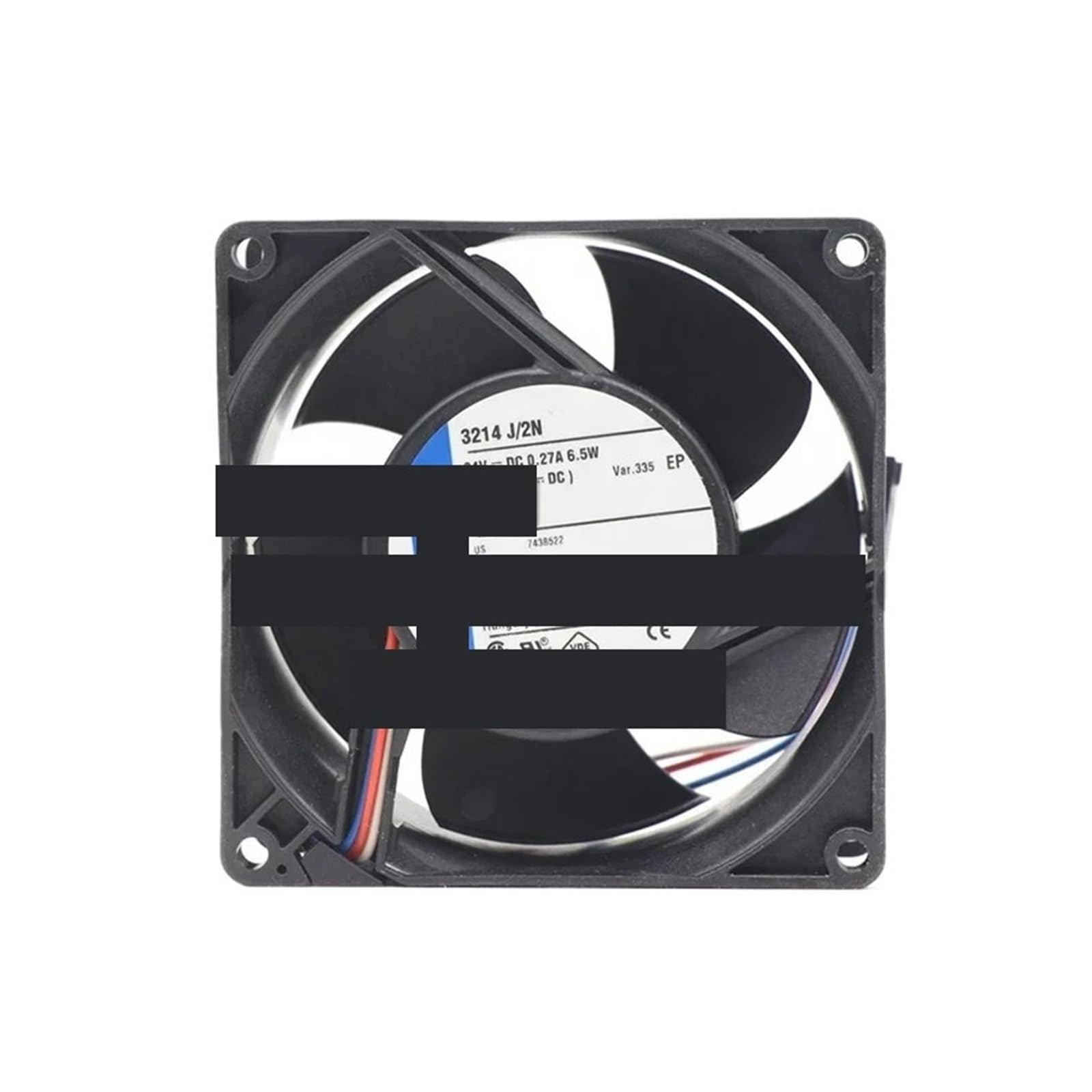 BRODEFUP 3214J/2N-335 9cm 24VDC 0.27A 6.5W 6000RPM 1300m3/H 9238 92 * 92 * 38mm Ball Bearing Axial Cooling Fan