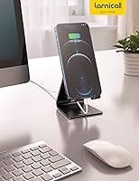 Vista 7 de Lamicall Soporte de teléfono universal ajustable., Negro