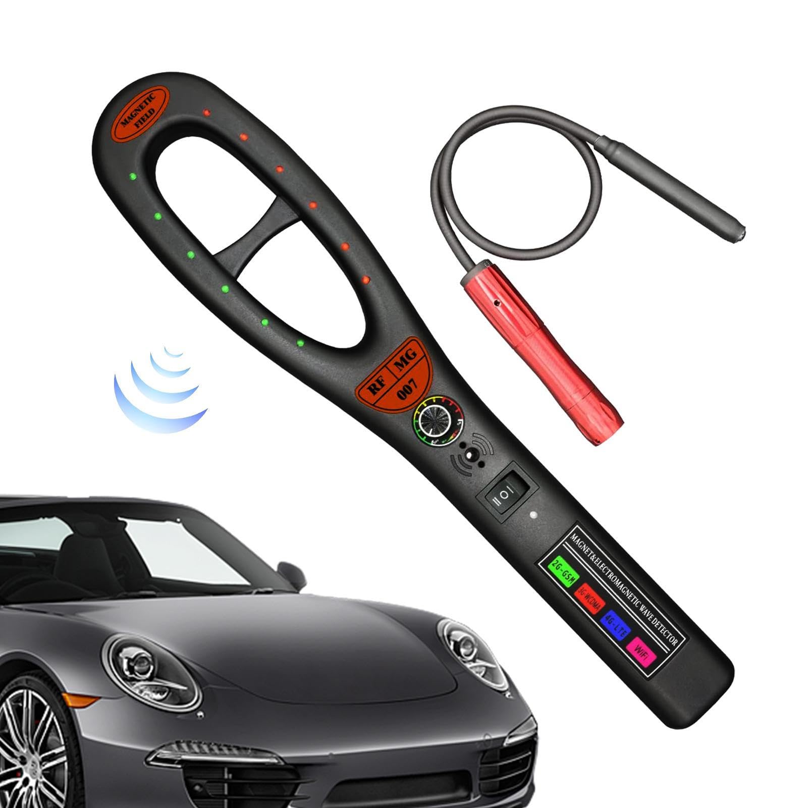 Rilevatore GPS su Auto | Signal Scanner Camera Detector Finder - Scanner di Segnale, rilevatori di dispositivi Anti-tracciamento multifunzionali per l'ascolto