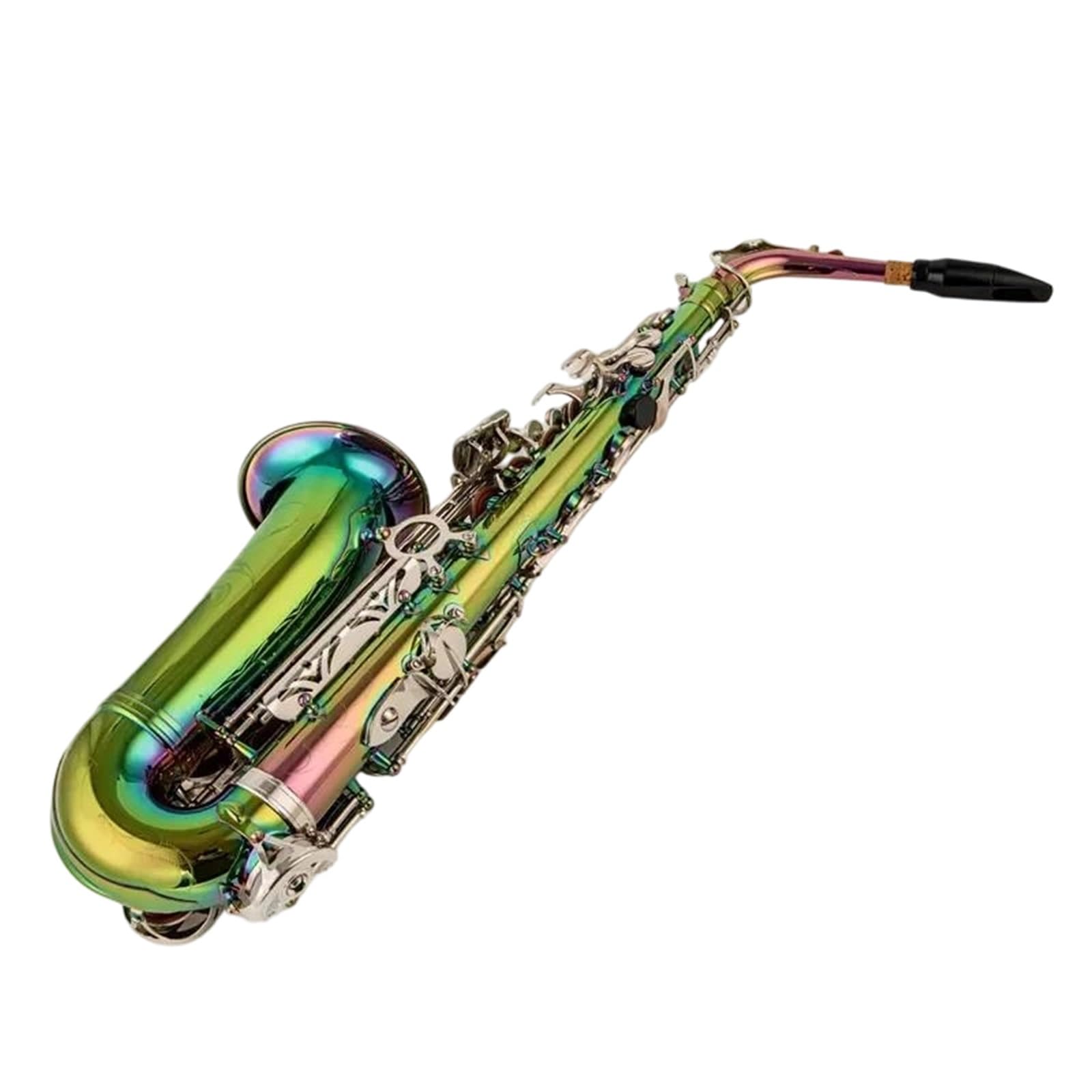 Sassofoni Sassofono Contralto In Mi Bemolle In Ottone Con Finitura Laccata Iridescente Fornito Custodia E Accessori