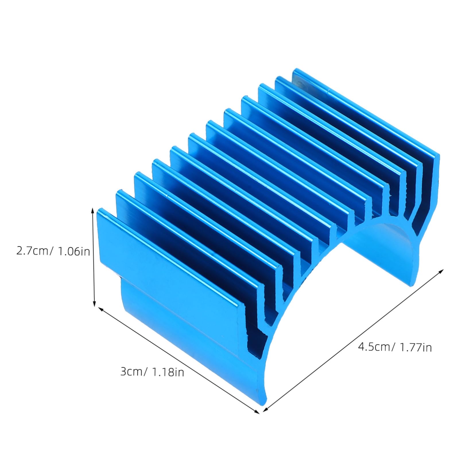 SEWACC Rc Car Motor Heat Sink Aluminum Alloy Heat Sink for Motor Carbon Brush Cooling