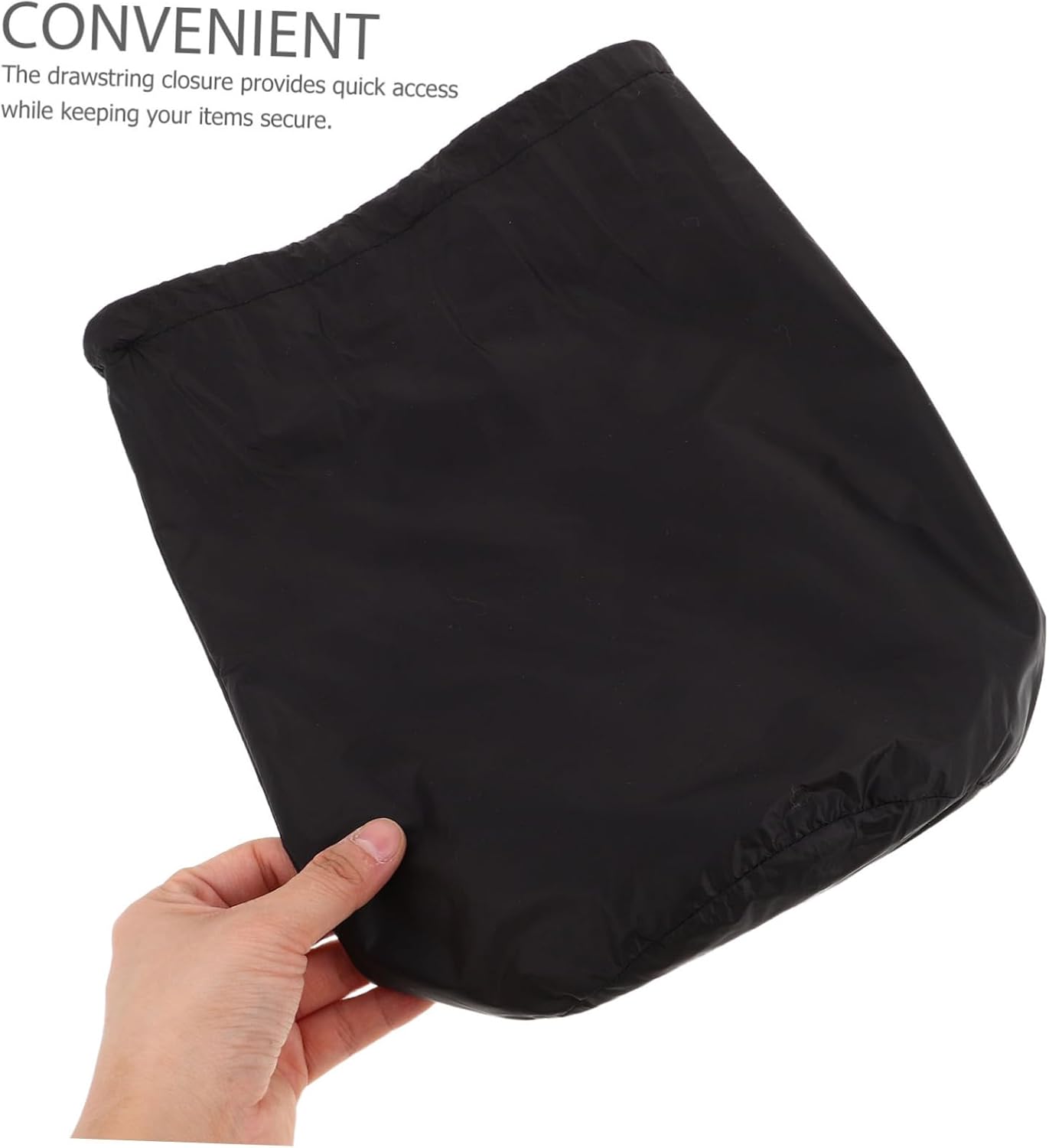 HEMOTON Small Pouch for Coat Garment Bag Drawstring Closure for Raincoat Windbreaker Sun Protection Chinlon Fabric image 4