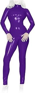 Insistline - Mono de manga larga con cuello alto y cremallera, color lila, talla XXL, morado, XXL