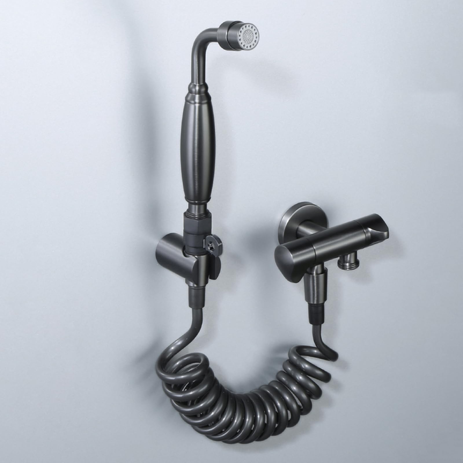 Pulverizador de Bidé de Mano Salida de Agua de Modo Dual Interfaz G1/2 para Limpieza de Baño Higiene Personal Gray