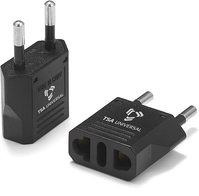United States to Belgium Travel Power Adapter to Connect