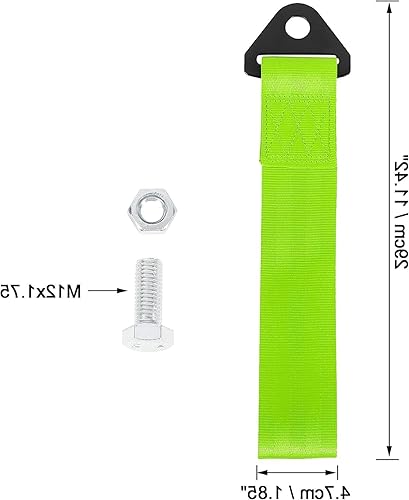 Miniatura 2 de Unifizz Gancho de remolque de repuesto universal para coche, gancho de remolque de automóvil, correa de cinturón de parachoques para remolque, 2