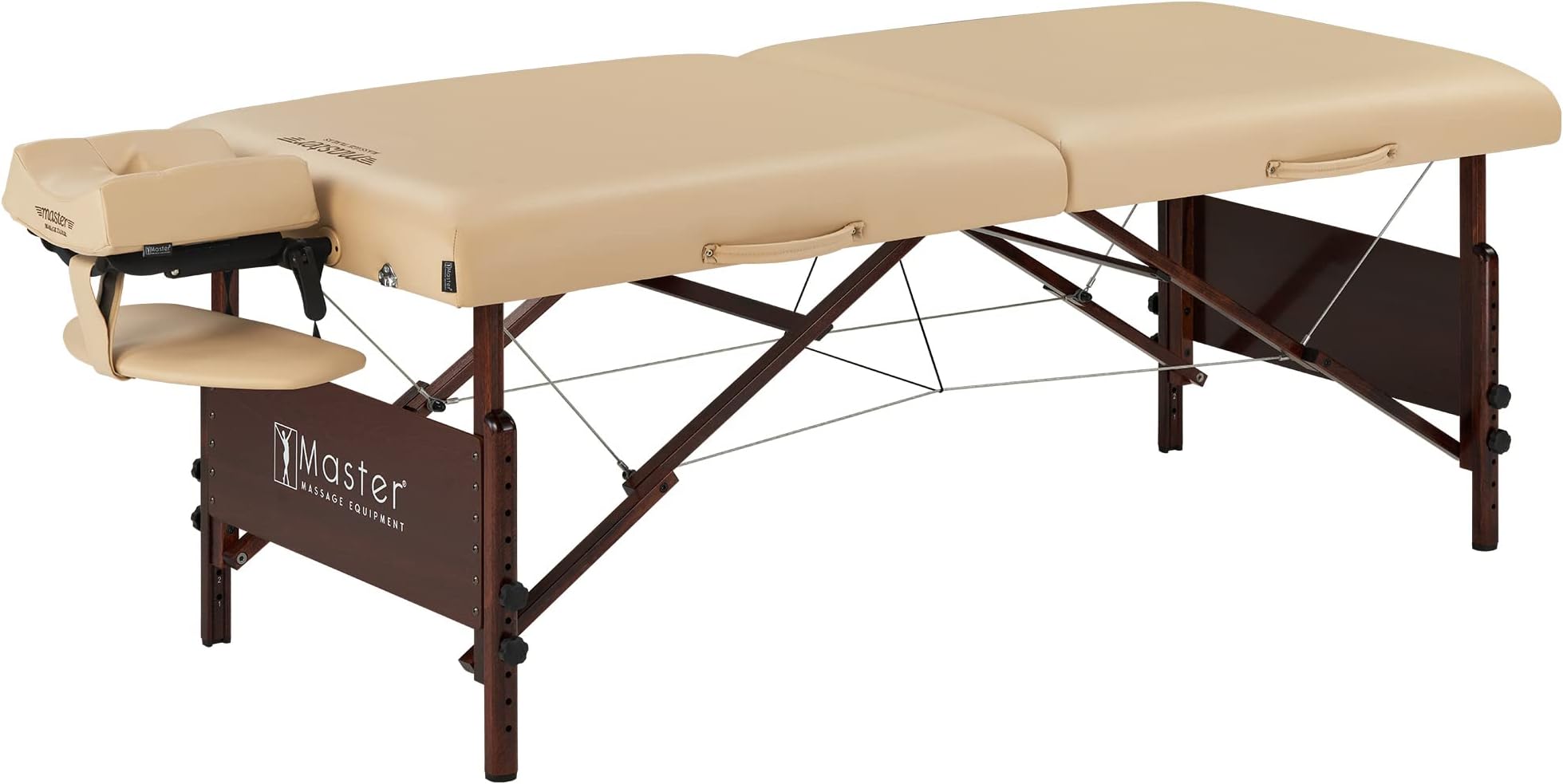 Master Massage 30" Del Ray Pro Portable Massage Table Package, Sand Color, Luxurious with 3" Thick Cushion of Foam