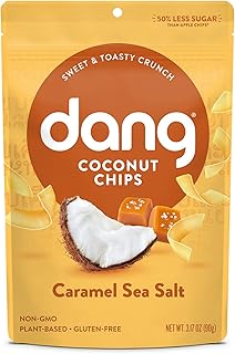 Dang Toasted Coconut Chips, Caramel Sea Salt, 3.17 Ounce