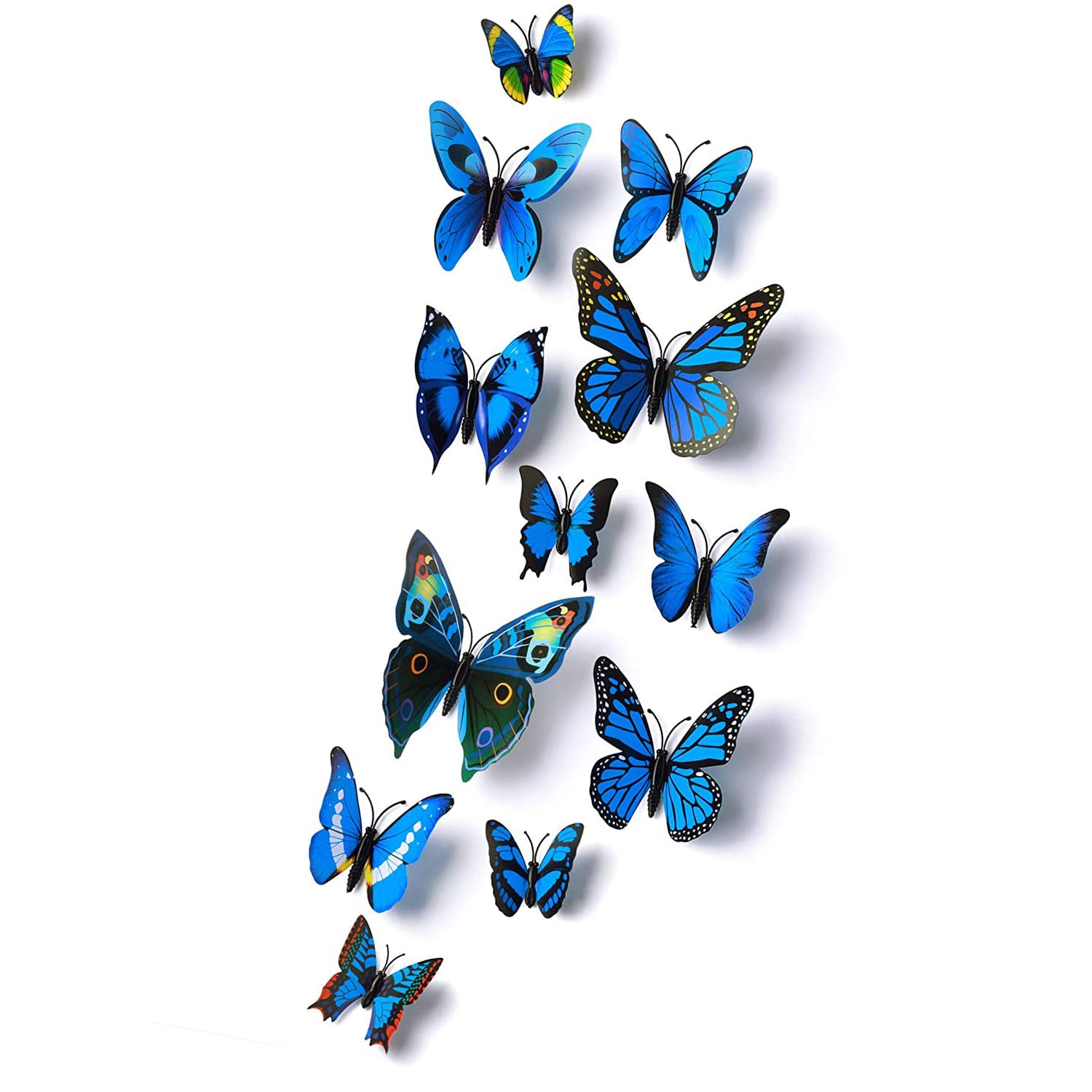 ARTISANS ALLEY 12pcs 3D Home Decor Butterfly | Beautiful Decor Item | Comes with Sticking pad (Blue, Pack of 12) (B0BTP7ZYTR) Amazon Price History, Amazon Price Tracker