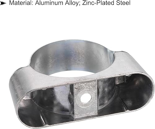 Miniatura 4 de uxcell Abrazadera de soporte de tubo de soporte de tubería para 2 "(51 mm) Montaje en pared de tubería rígida correas de tubo para tubo de PVC de