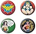 Ata-Boy DC Comics Originals Wonder Woman Assortment #2 Set of 4 1.25" Collectible Buttons
