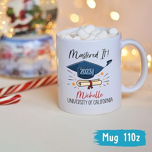 Vista 20 de And So The Adventure Begins - Taza de graduación personalizada, taza de graduación personalizada con nombre, regalos de graduación, taza de clase