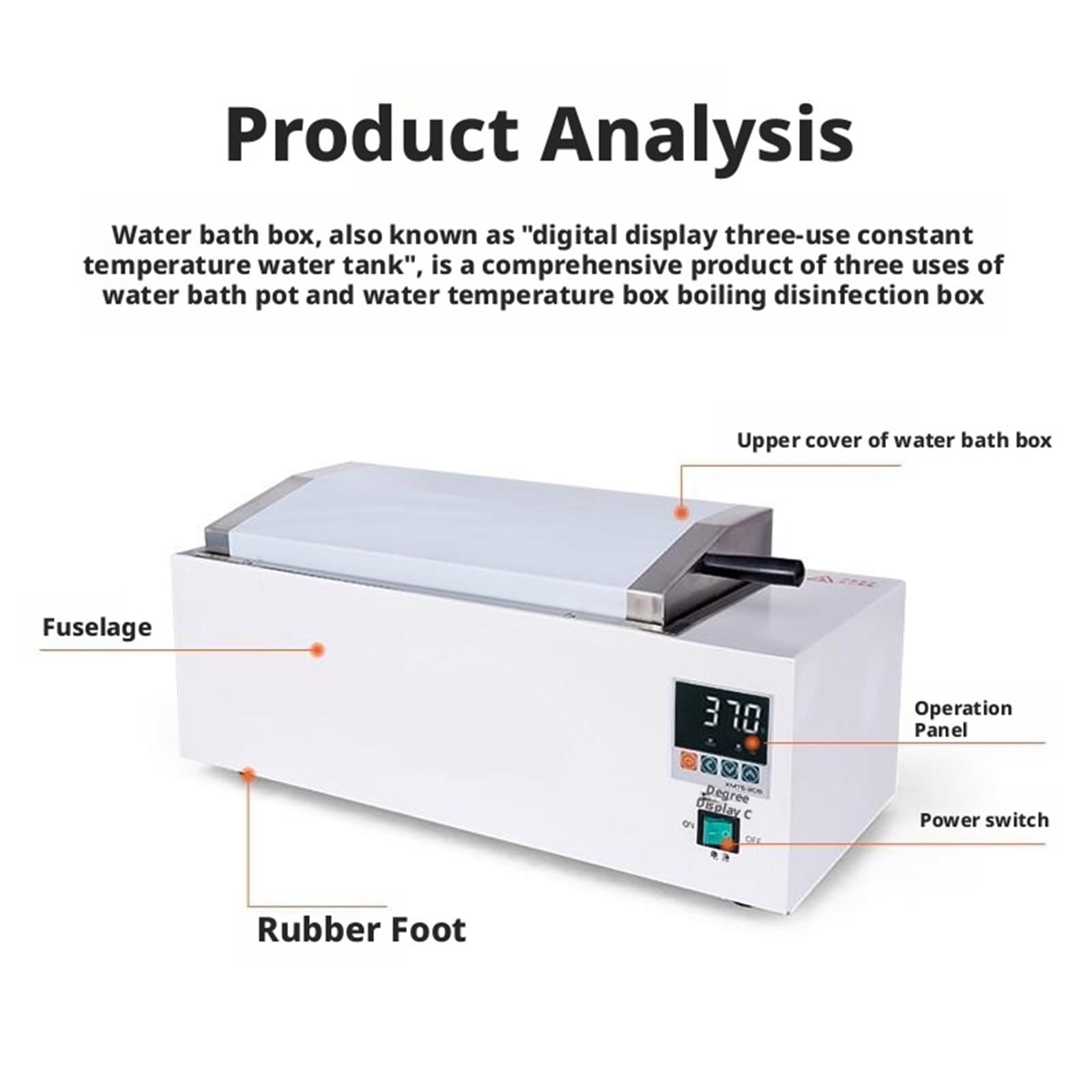Centrífugo Baño María eléctrico de temperatura constante con pantalla digital, gran capacidad, fregadero de laboratorio(SYX-420)