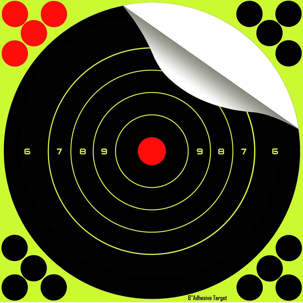 20,3cm / 8 Zoll Splatter Targets/Schüsse platzen hellgelb/Einschusserkennung auf Langer Distanz