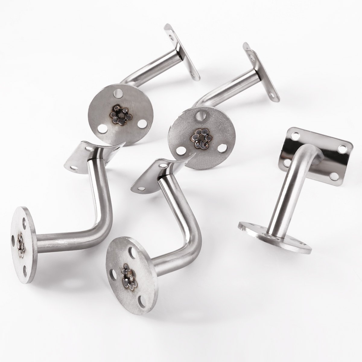 Stair Brackets Handrail Brackets for Staircases 5 Pack Stainless Steel
