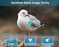 Vista 3 de GardePro Cámara E5S Trail (no celular, sin WiFi), foto de 64MP y video HD 1296P, disparador de 0.1s, visión nocturna sin brillo de 100 pies, cámara