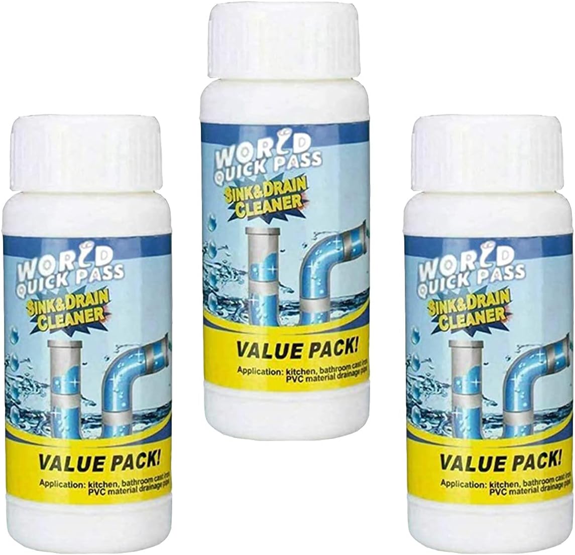 JGHJ Powerful Sink Drain Cleane - Pipe Dredging Deodorant, Fast Foam Pipe Cleaner, Unclog The Sewers of The Clogged Toilets