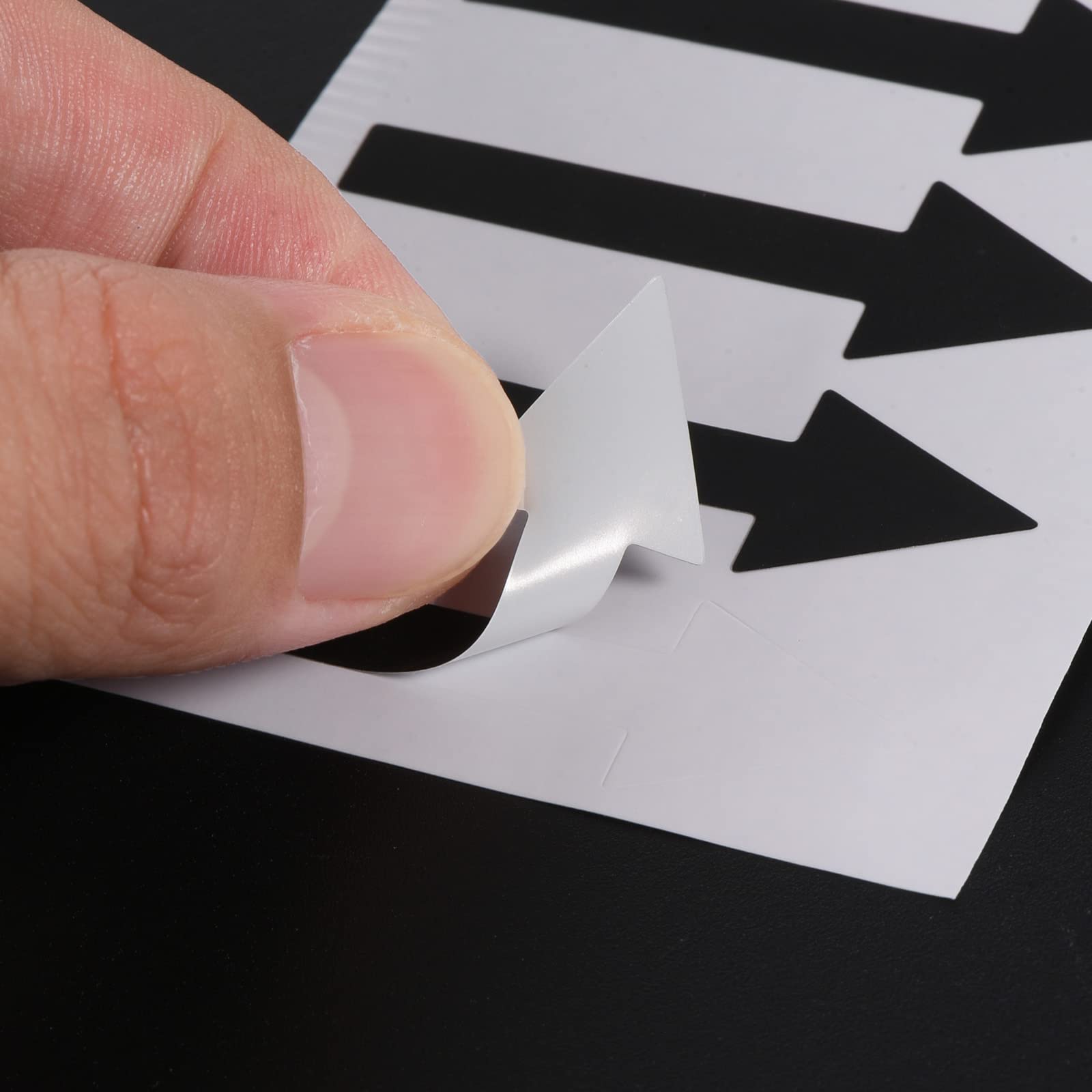 PATIKIL Adesivi Freccia, 6 Fogli Segnaletica Direzionale In PVC Adesivo Pavimento Rimovibile Attenzione Per Pavimento Parete, Blu, 10 X 3cm