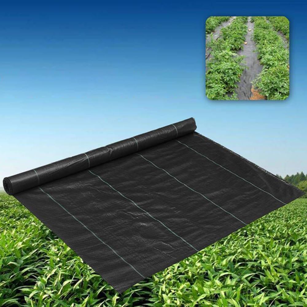 LITA Weed Barrier Fabric 3.2oz Heavy Duty Landscape Fabric for Outdoor Gardens, Woven Weed Blockr Fabric - Garden Landscaping Fabric Roll - Weed Control Fabric in Rolls (5FT x 100FT)