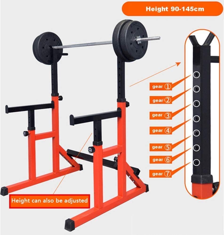 Amazon | 多機能バーベルラック調節可能なラックスクワットスタンド