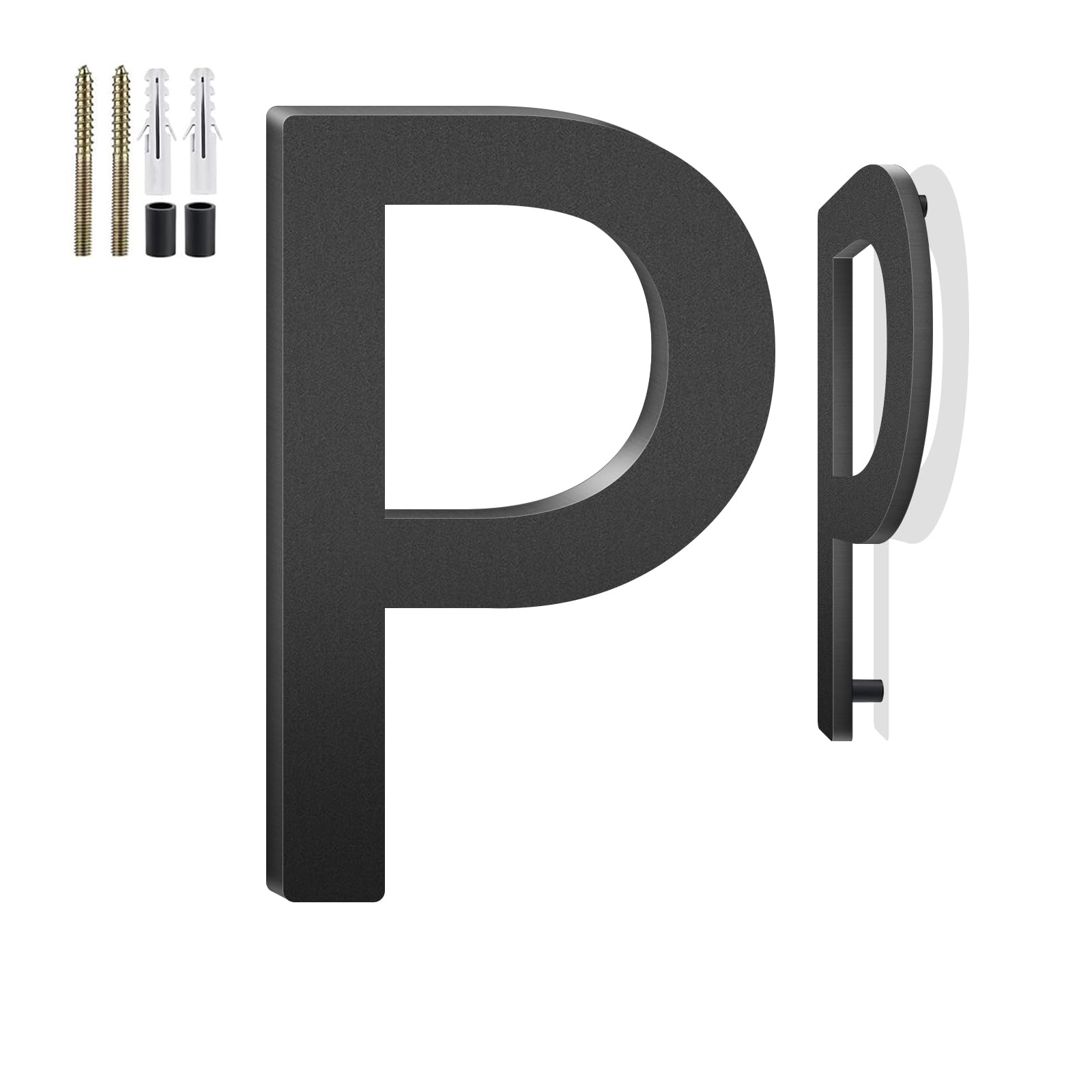 3 Inch Floating House Numbers and Metal Letters for Outdoor Signs, House Numbers for Outside, Aluminum Address Letters and Numbers for Door, Mailbox,