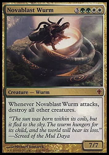 Magic: the Gathering - Novablast Wurm - Worldwake