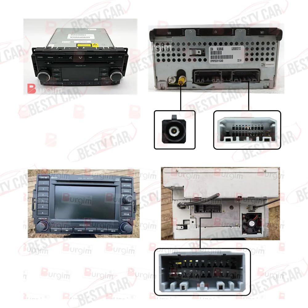 16pin Car Stereo Radio Power Retrofit Wiring Harness Adatper fits for Jeep Wrangle Chrysler 300C Dodge Jeep Compass Patriot Commander Grand Cherokee