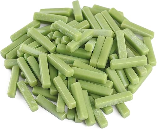 Azulejos de mosaico para manualidades a granel, piezas de vidrio de mosaico de 5.29 oz, azulejos de vidrio con formas de tiras para manualidades,