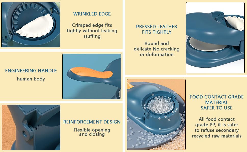 Image of Veda .GUJIA Maker, MOMO Maker, Dumpling Maker Dough Presser, POORI MAKERGujia Maker, Momo Maker, Dumpling Maker, Kitchen Tool, Snack Making Tool, Momos Mold,